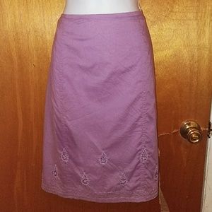 A line lavender skirt